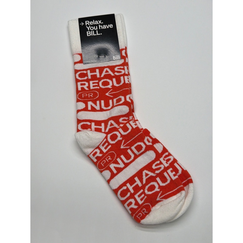 Sock Club Bill The Graphic Sock Relax You Have Bill‎ Red White